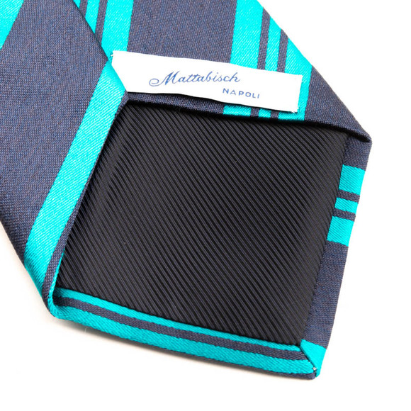 Mattabisch Tie Men Dark Slate Blue - Picture 5 of 5